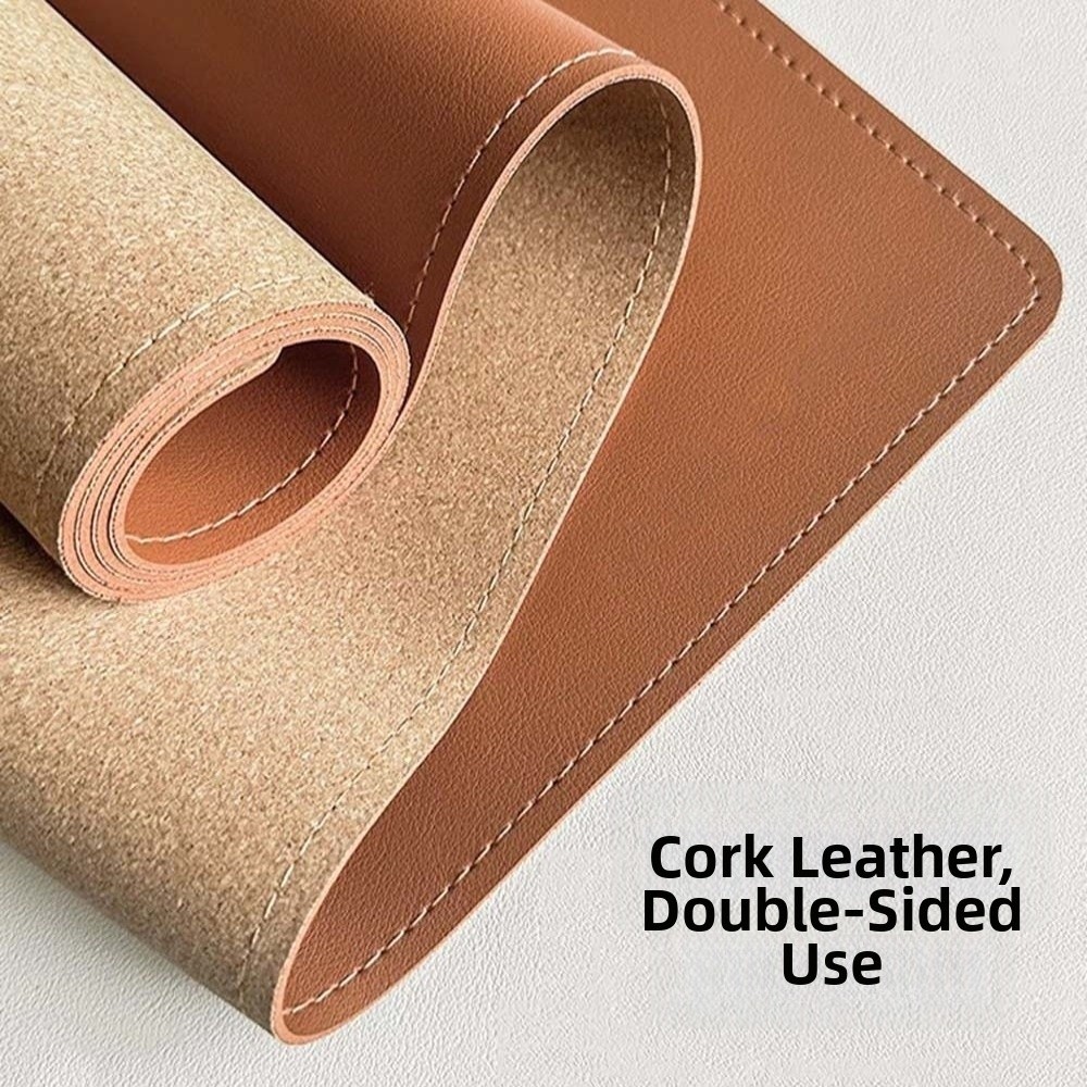 Desk Mat Leather - Кожаный коврик-блоттер для стола, пробковый водонепроницаемый