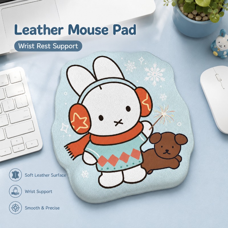 Desk Mat Leather - Кожаный коврик для мыши с подставкой