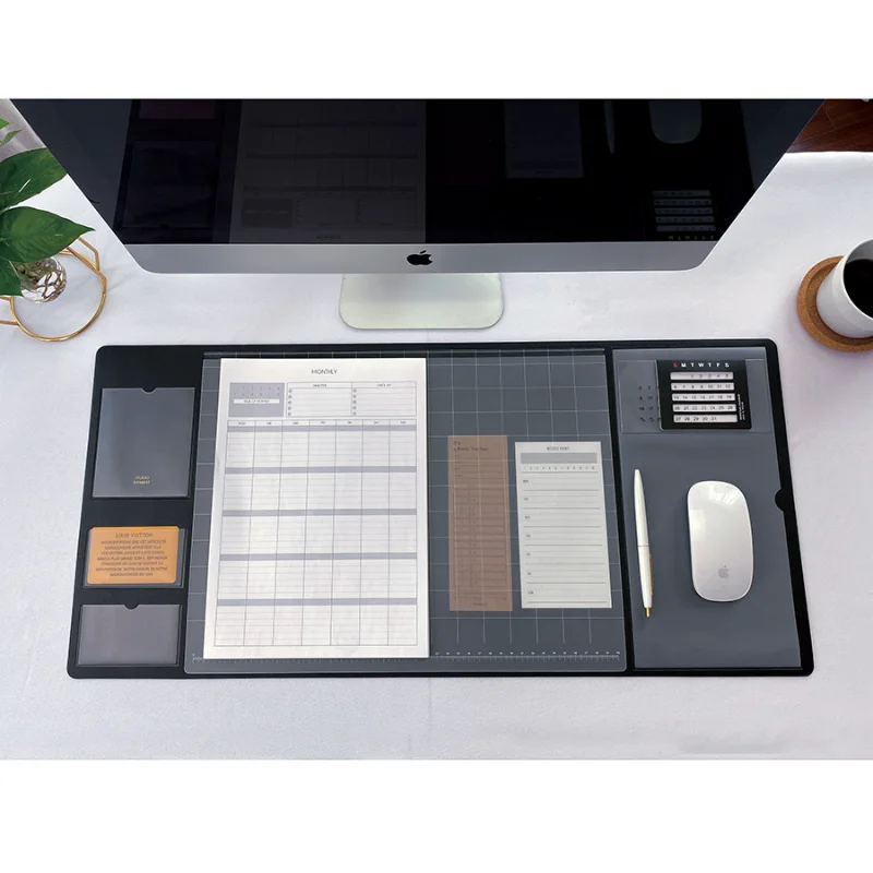 Desk Mat Leather - Портативный блокнот-подставка для мыши, большой игровой