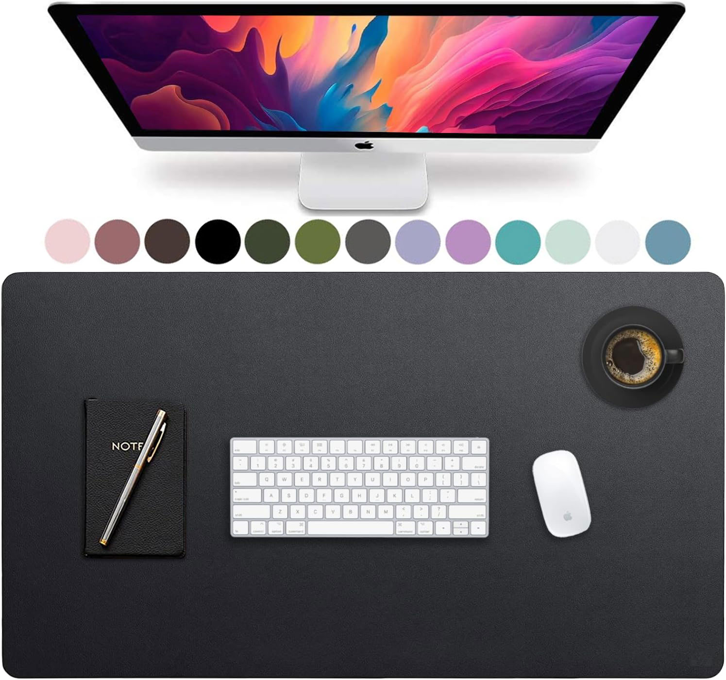 Большой кожаный коврик для сто – обзор и цена Desk Mat Leather