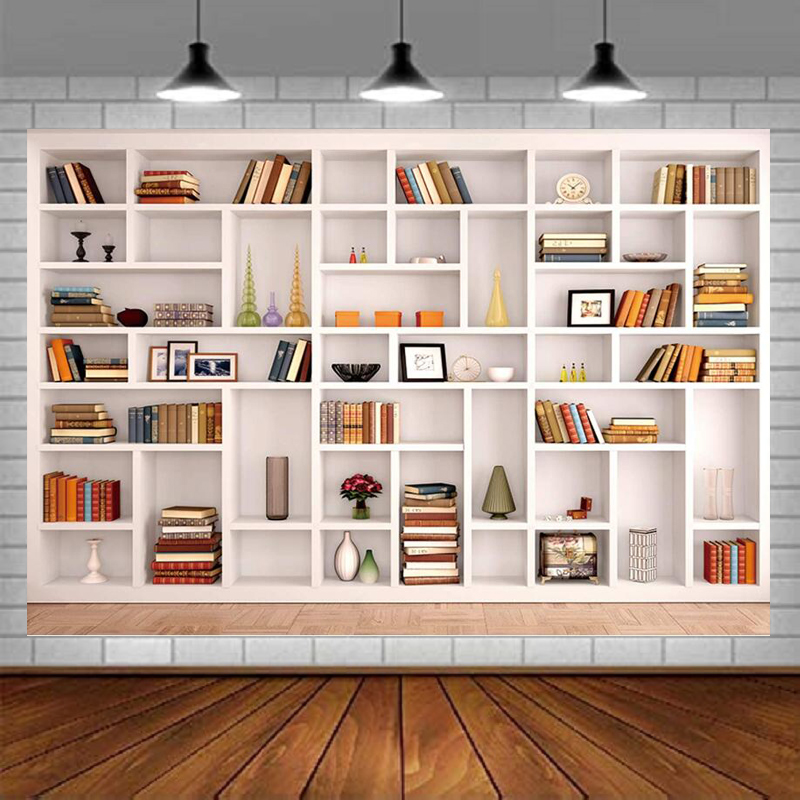 Белый фон для фотосъемки с кни – обзор и цена Home Office Zoom Background