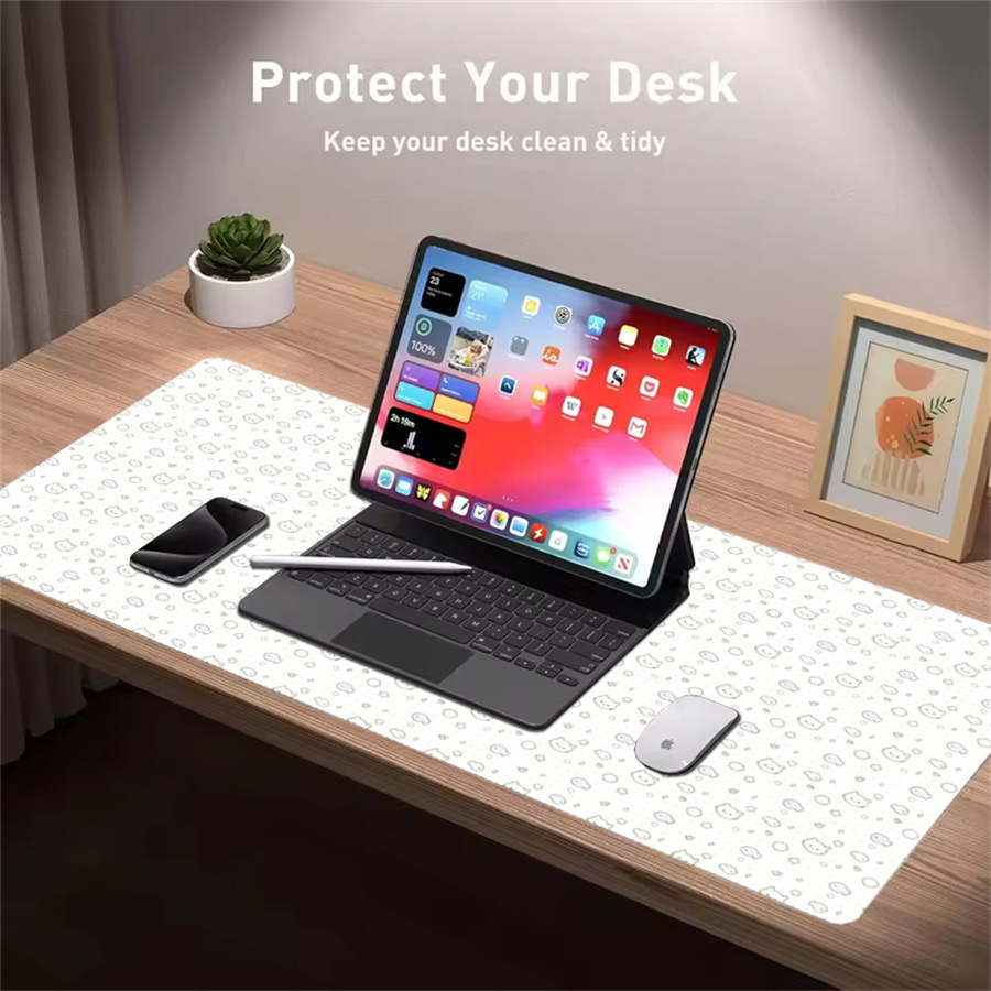 Милый кожаный коврик для стола – обзор и цена Desk Mat Leather