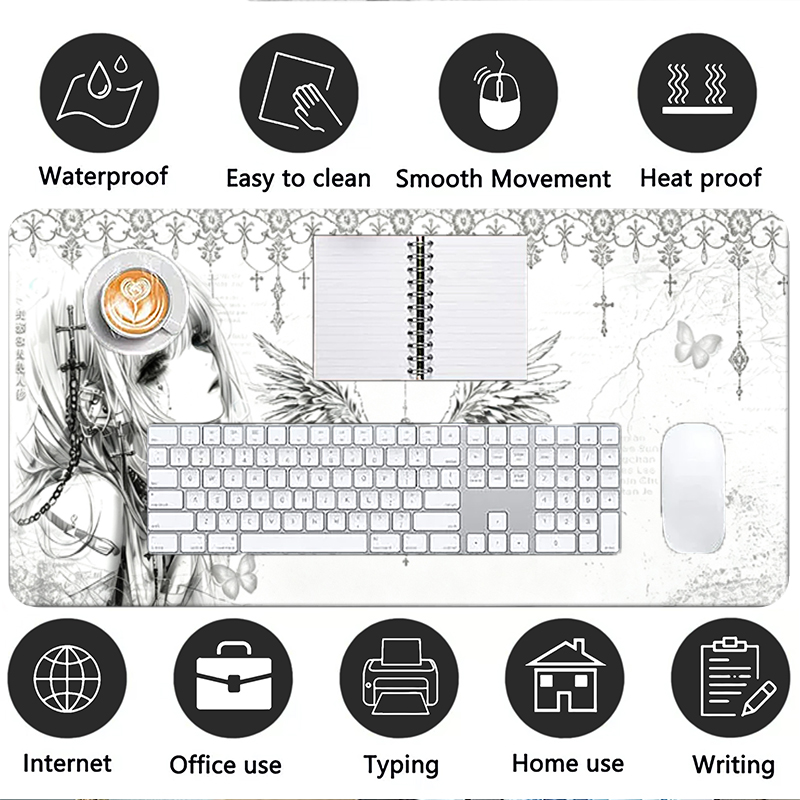 Кожаный коврик для мыши, черно – обзор и цена Desk Mat Leather