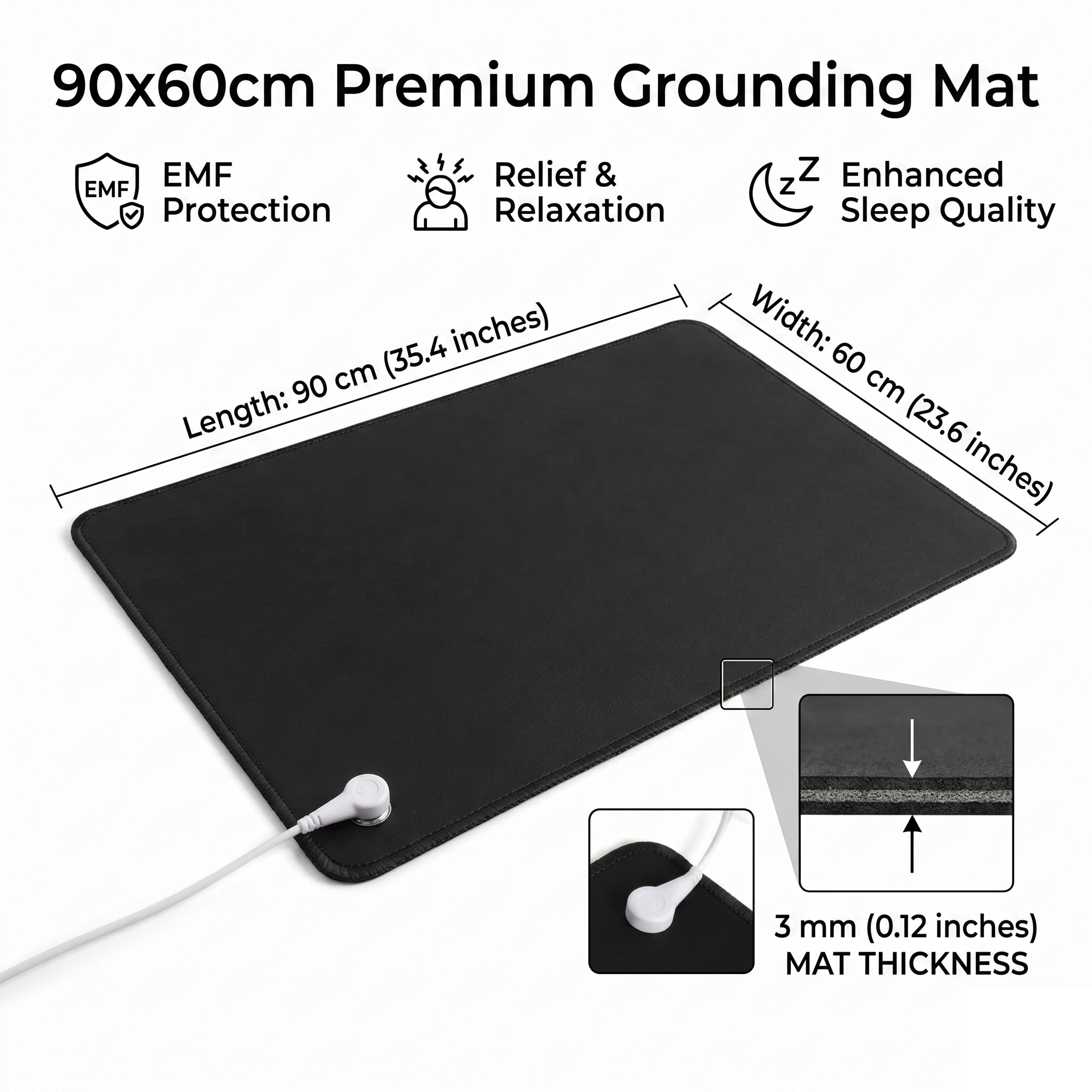 Антистатический заземляющий ко – обзор и цена Desk Mat Leather